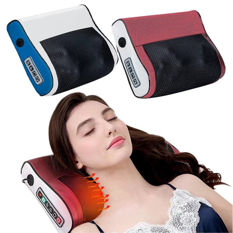 Multi-Functional Neck and Shoulder Massager with Adjustable Hot Compress and Kneading Features for Home Use