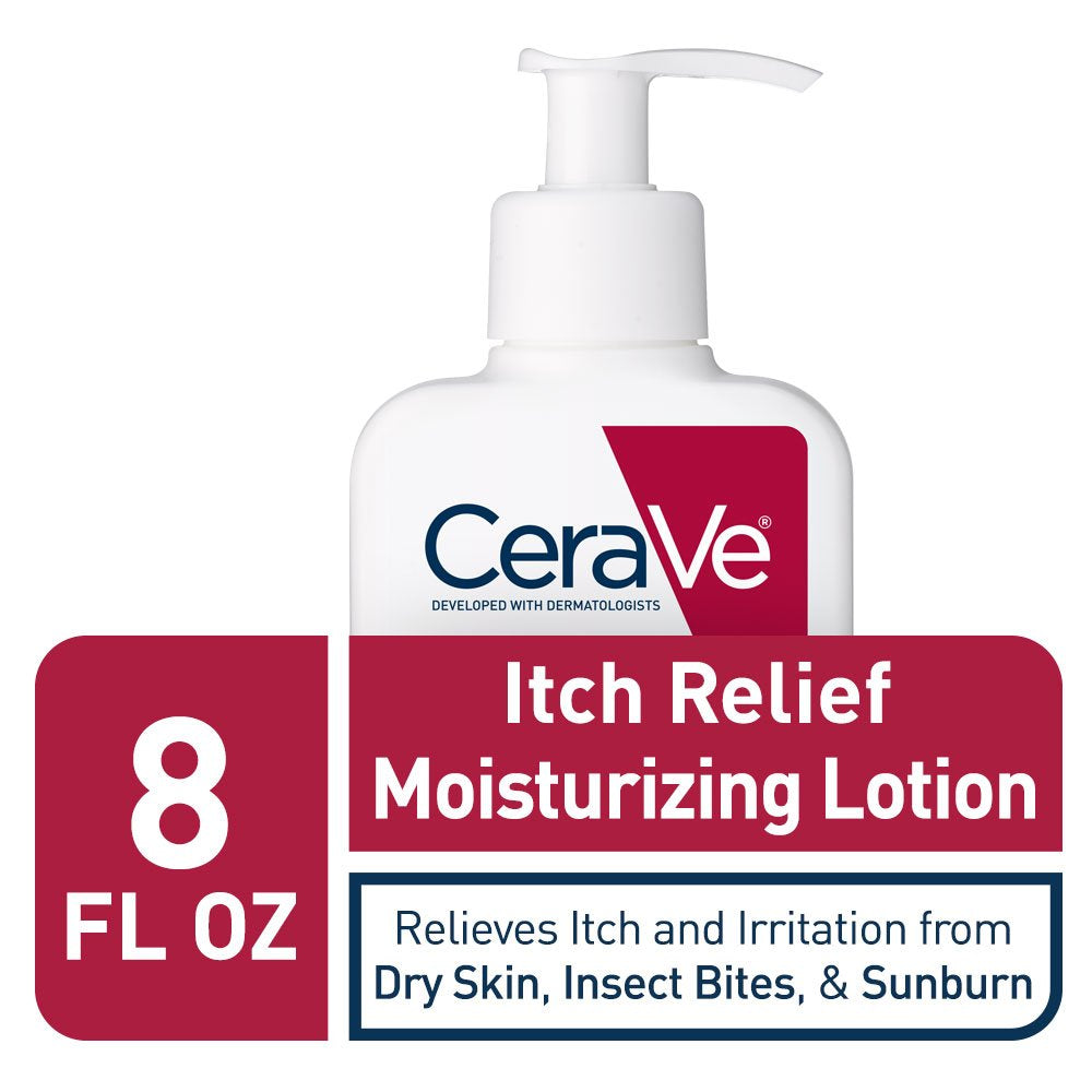 anti Itch Moisturizing Lotion with Pramoxine Hydrochloride, Relieves Itch with Minor Skin Irritations, Sunburn Relief, Bug Bites, 8 Ounce