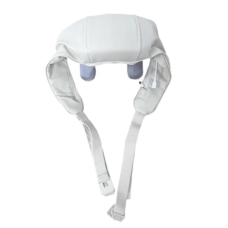 Wireless Neck and Back Massager with Shoulder Kneading and Cervical Relaxation Features