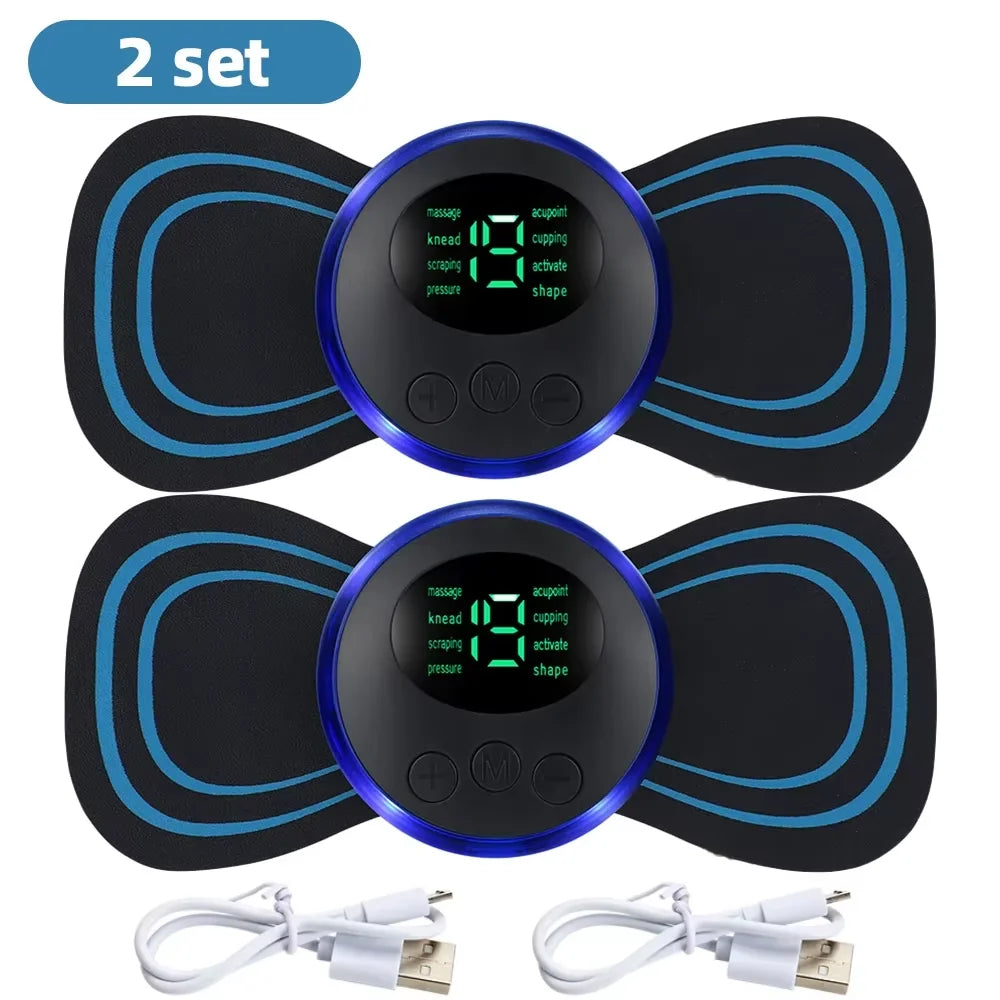 Professional EMS Neck Massager - 2/3/4 Piece Set with 8 Modes and 19 Strength Levels