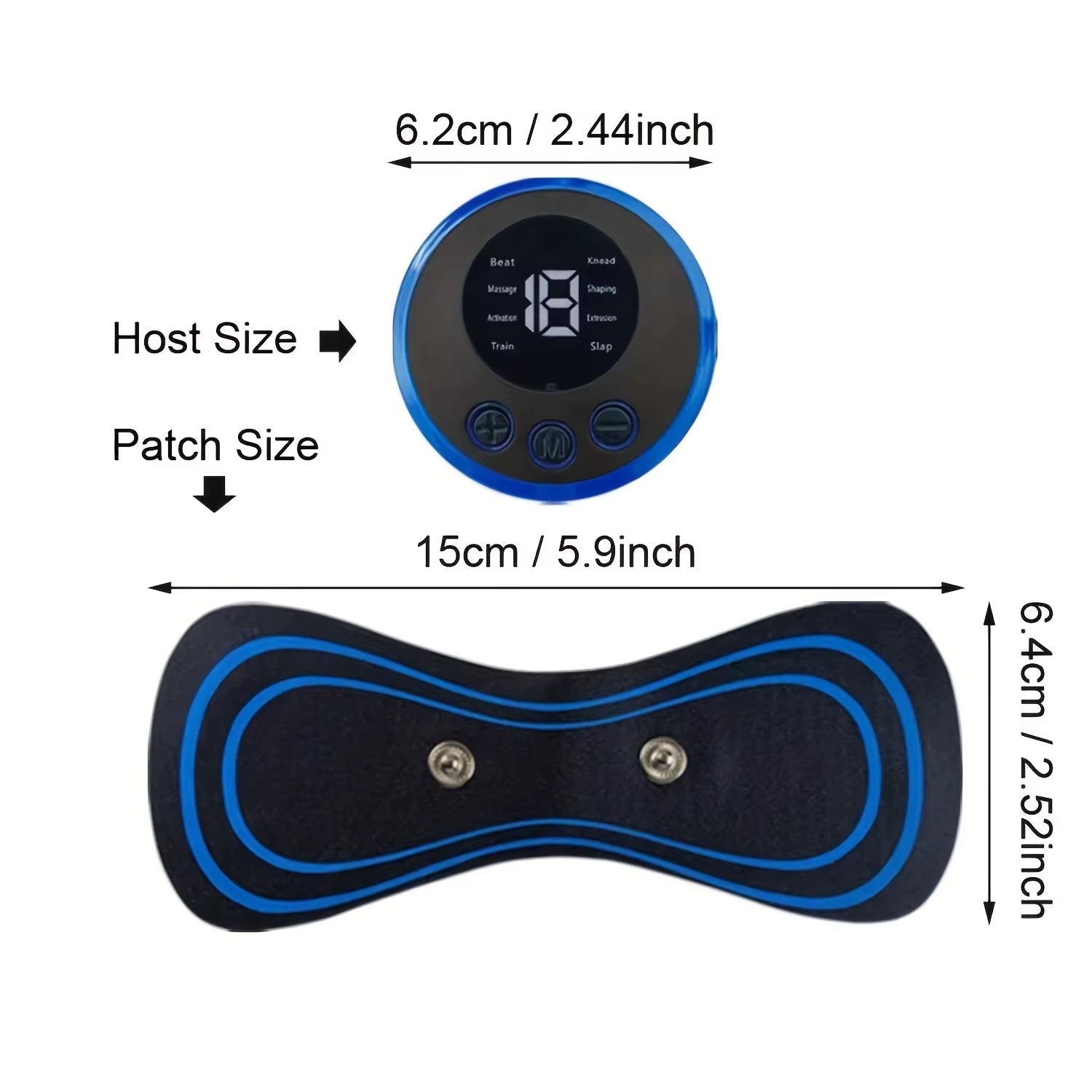 Professional EMS Neck Massager - 2/3/4 Piece Set with 8 Modes and 19 Strength Levels